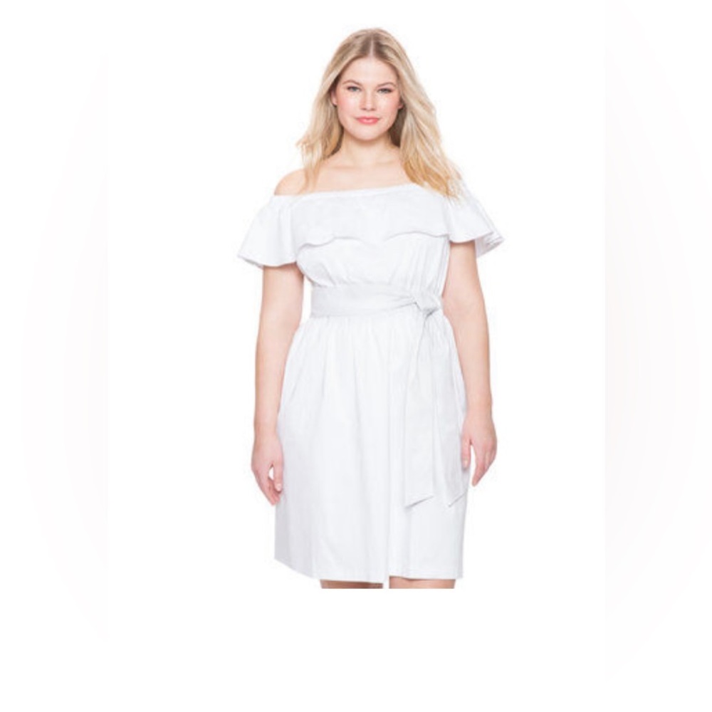 White Off the Shoulder Dress